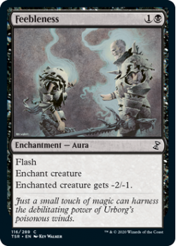 Feebleness - TIME SPIRAL REMASTERED - 116/289 - Magic the Gathering Single Card