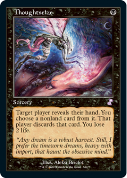 Thoughtseize (FOIL) - TIME SPIRAL REMASTERED - Magic the Gathering Single Card