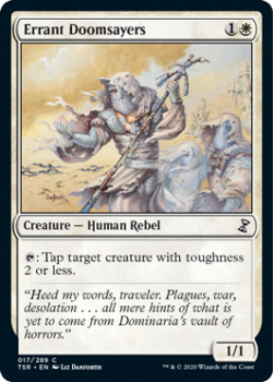 Errant Doomsayers - TIME SPIRAL REMASTERED - 017/289 - Magic the Gathering Single Card