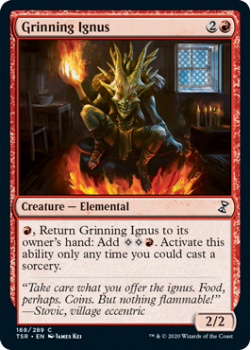 Grinning Ignus - TIME SPIRAL REMASTERED - 168/289 - Magic the Gathering Single Card