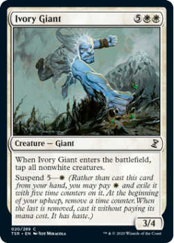Ivory Giant (FOIL) - TIME SPIRAL REMASTERED - 020/289 - Magic the Gathering Single Card