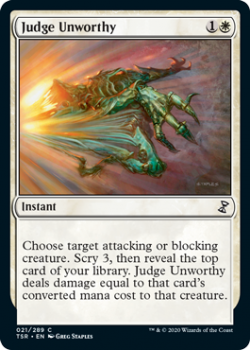 Judge Unworthy - TIME SPIRAL REMASTERED - 021/289 - Magic the Gathering Single Card