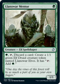 Llanowar Mentor - TIME SPIRAL REMASTERED - 216/289 - Magic the Gathering Single Card