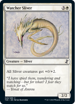 Watcher Sliver - TIME SPIRAL REMASTERED - 049/289 - Magic the Gathering Single Card