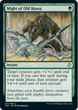 Might of Old Krosa - TIME SPIRAL REMASTERED - 217/289 - Magic the Gathering Single Card