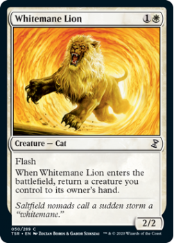 Whitemane Lion - TIME SPIRAL REMASTERED - 050/289 - Magic the Gathering Single Card