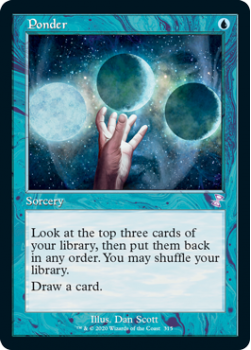 Ponder (FOIL) - TIME SPIRAL REMASTERED - Magic the Gathering Single Card