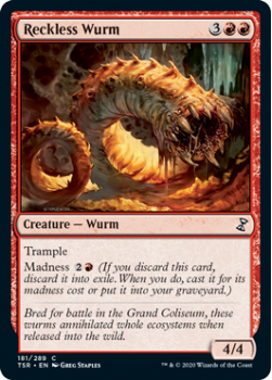 Reckless Wurm - TIME SPIRAL REMASTERED - 181/289 - Magic the Gathering Single Card