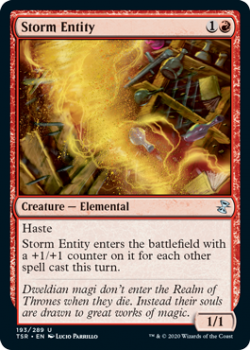 Storm Entity - TIME SPIRAL REMASTERED - 193/289 - Magic the Gathering Single Card