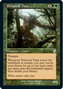 Primeval Titan (FOIL) - TIME SPIRAL REMASTERED - Magic the Gathering Single Card