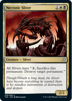 Necrotic Sliver - TIME SPIRAL REMASTERED - 258/289 - Magic the Gathering Single Card
