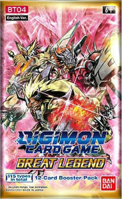 digimon bt04 booster box Great Legend Pack Card Game Each card offers unique abilities that can change the course of the game Digimon Trading Card Game Great