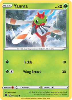 Yanma : SHINING FATES - 01/072 - Pokemon Single Card
