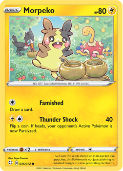 Morpeko : SHINING FATES - 35/072 - Pokemon Single Card