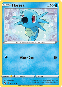 Horsea : SHINING FATES - 20/072 - Pokemon Single Card