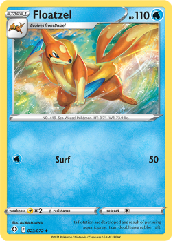 Floatzel : SHINING FATES - 23/072 - Pokemon Single Card