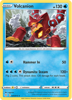 Volcanion : SHINING FATES - 25/072 - Pokemon Single Card
