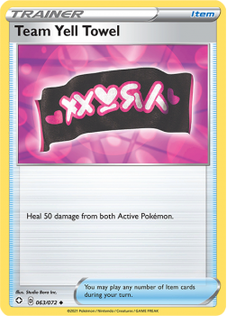 Team Yell Towel (REVERSE HOLO) : SHINING FATES - 63/072 - Pokemon Single Card
