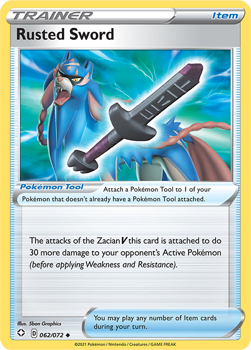 Rusted Sword : SHINING FATES - 62/072 - Pokemon Single Card