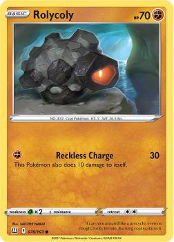Rolycoly : SWORD AND SHIELD - BATTLE STYLES - 78/163 - Pokemon Single Card