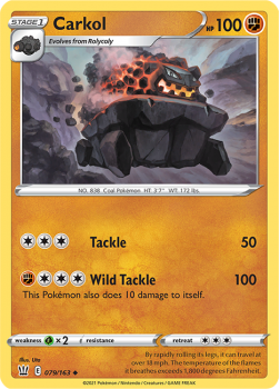 Carkol : SWORD AND SHIELD - BATTLE STYLES - 79/163 - Pokemon Single Card