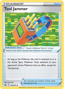 Tool Jammer : SWORD AND SHIELD - BATTLE STYLES - 136/163 - Pokemon Single Card