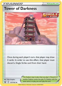 Tower of Darkness : SWORD AND SHIELD - BATTLE STYLES - 137/163 - Pokemon Single Card