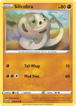 Silicobra : SWORD AND SHIELD - BATTLE STYLES - 81/163 - Pokemon Single Card