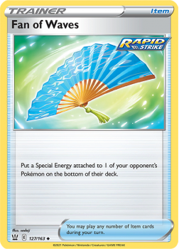 Fan of Waves : SWORD AND SHIELD - BATTLE STYLES - 127/163 - Pokemon Single Card