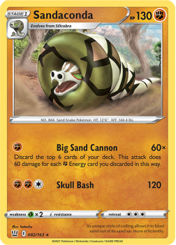 Sandaconda : SWORD AND SHIELD - BATTLE STYLES - 82/163 - Pokemon Single Card