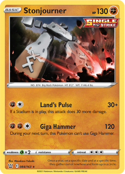 Stonjourner : SWORD AND SHIELD - BATTLE STYLES - 84/163 - Pokemon Single Card