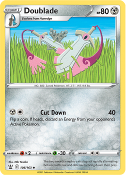 Doublade : SWORD AND SHIELD - BATTLE STYLES - 106/163 - Pokemon Single Card