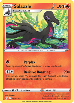 Salazzle : SWORD AND SHIELD - BATTLE STYLES - 28/163 - Pokemon Single Card