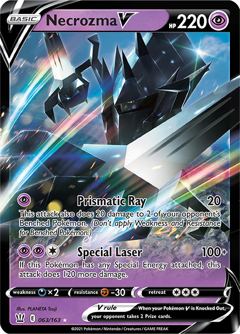 Necrozma V : SWORD AND SHIELD - BATTLE STYLES - 63/163 - Pokemon Single Card