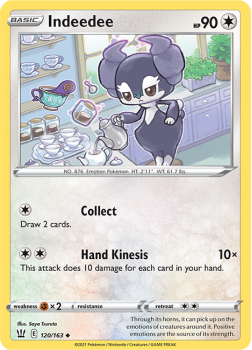 Indeedee : SWORD AND SHIELD - BATTLE STYLES - 120/163 - Pokemon Single Card