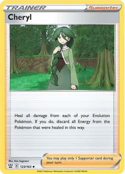 Cheryl : SWORD AND SHIELD - BATTLE STYLES - 123/163 - Pokemon Single Card