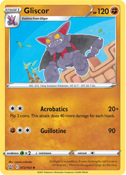 Gliscor : SWORD AND SHIELD - BATTLE STYLES - 72/163 - Pokemon Single Card