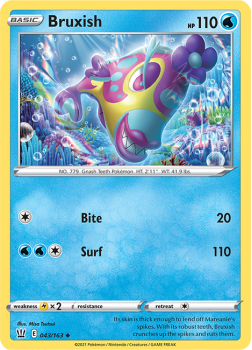 Bruxish : SWORD AND SHIELD - BATTLE STYLES - 43/163 - Pokemon Single Card