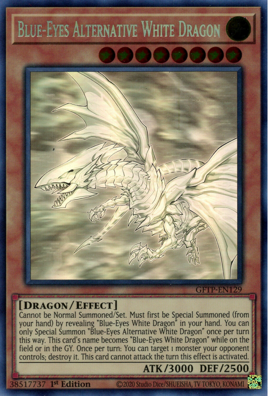 Blue Eyes Alternative White Dragon Ghost Rare Price