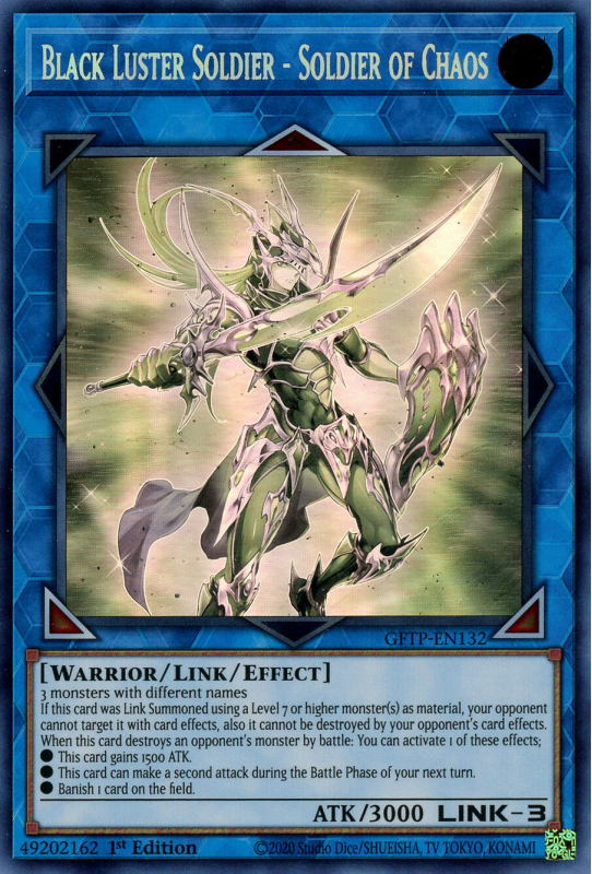 Black Luster Soldier - Soldier of Chaos (Ghost Rare) - GFTP-EN132 - Yu-Gi-Oh! Single Card Black Luster Soldier - Soldier of Chaos (Ghost Rare) - GFTP-EN132 - Yu-Gi-Oh! Single Card