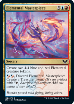Elemental Masterpiece - STRIXHAVEN: SCHOOL OF MAGES - 182/275 - Magic the Gathering Single Card