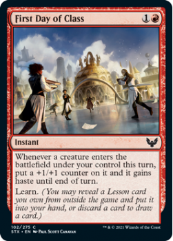 First Day of Class (FOIL) - STRIXHAVEN: SCHOOL OF MAGES - 102/275 - Magic the Gathering Single Card