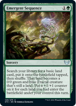 Emergent Sequence (FOIL) - STRIXHAVEN: SCHOOL OF MAGES - 129/275 - Magic the Gathering Single Card