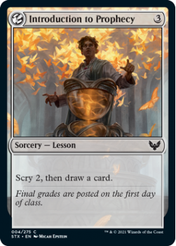 Introduction to Prophecy - STRIXHAVEN: SCHOOL OF MAGES - 004/275 - Magic the Gathering Single Card