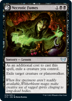 Necrotic Fumes - STRIXHAVEN: SCHOOL OF MAGES - 078/275 - Magic the Gathering Single Card
