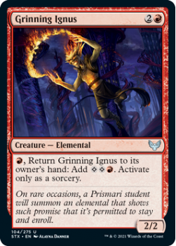 Grinning Ignus - STRIXHAVEN: SCHOOL OF MAGES - 104/275 - Magic the Gathering Single Card