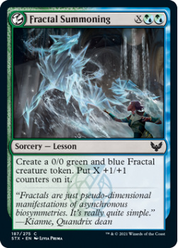 Fractal Summoning - STRIXHAVEN: SCHOOL OF MAGES - 187/275 - Magic the Gathering Single Card