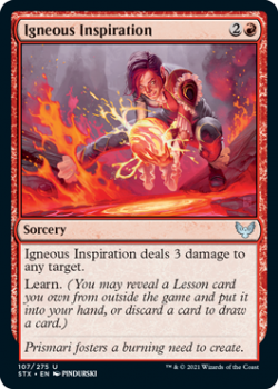 Igneous Inspiration - STRIXHAVEN: SCHOOL OF MAGES - 107/275 - Magic the Gathering Single Card