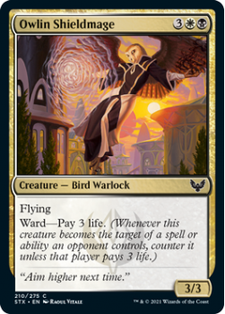 Owlin Shieldmage - STRIXHAVEN: SCHOOL OF MAGES - 210/275 - Magic the Gathering Single Card