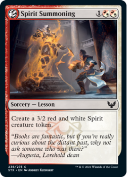 Spirit Summoning - STRIXHAVEN: SCHOOL OF MAGES - 236/275 - Magic the Gathering Single Card